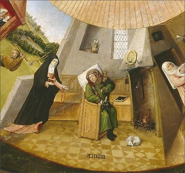 Hieronymus Bosch. The Seven Deadly Sins and the Four Last Things. 1485 ...